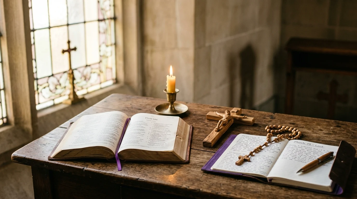 Ways to Fast for Prayer Catholic Non-Food — Spiritual Guide 1 Ways to Fast for Prayer Catholic Non-Food (AI Generated Image)